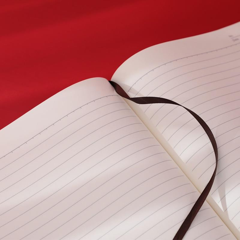 A4 Notizbuch mit grünem PU-Leder Einband, 416 Seiten, liniertes Tagebuch mit Lesezeichen - Bild 3