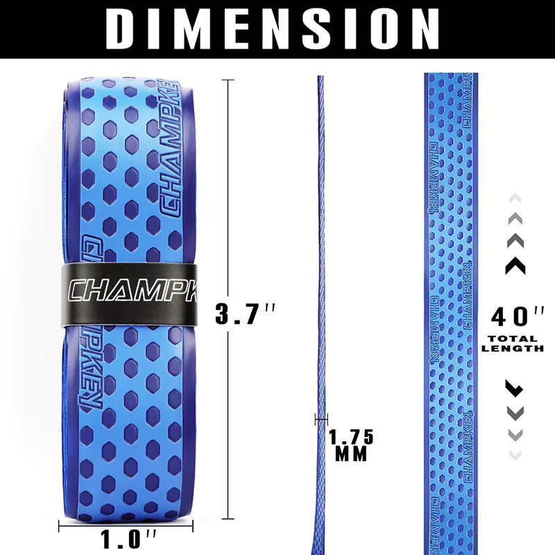 Marbit Rutschfestes und stoßdämpfendes PU-Klebeband für Baseball-, Hockey-, Cricket- und Softballschläger, mehrfarbig, 1,75 mm - Bild 5
