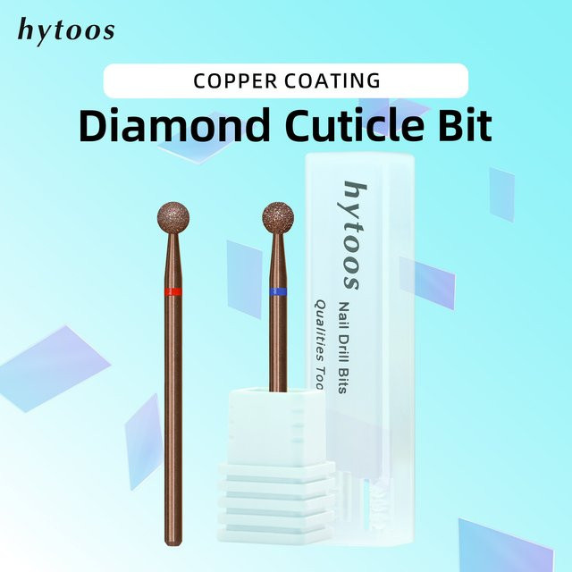 HYTOOS Diamant-Nagelbohrer, 4mm Kugelkopf, Kupferbeschichtet - Bild 1
