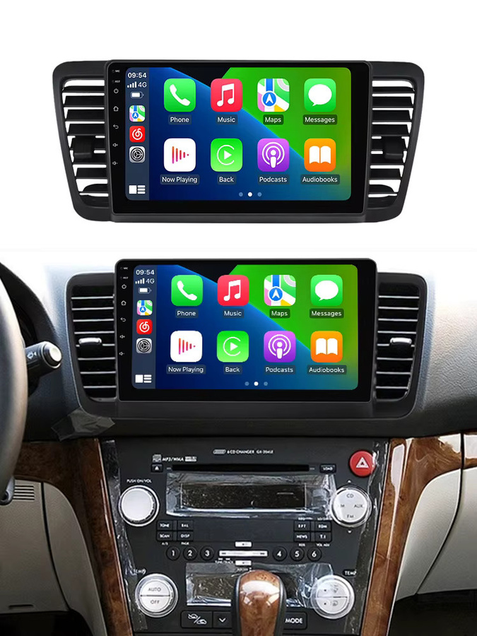 STRONGNAVI 9-Zoll Autoradio für Subaru Outback 3 Legacy 4 2003-2009 mit kabellosem CarPlay, Android Auto, GPS und Bluetooth in Schwarz - Bild 5