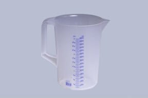 Hünersdorff Messkanne transparent mit 3000 ml Volumen und 2 Skalen - Bild 1