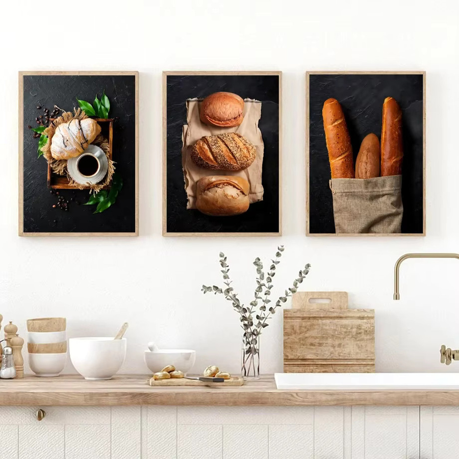 Modernes Wandbild Potdemiel Gourmet Dessert Brot als Leinwand-Fotografie in Mehrfarbig für deine Wanddekoration - Bild 3