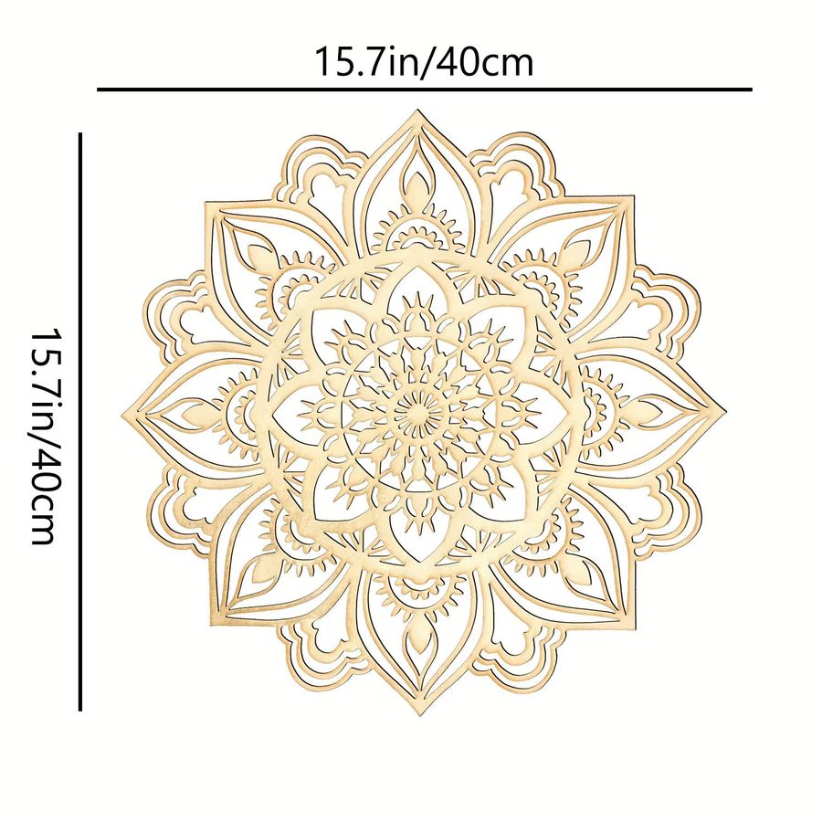 CIFBUY Metallwandkunst Mandala im marokkanisch-indischen Stil für dein Wohnzimmer in Boho-Design - Bild 2