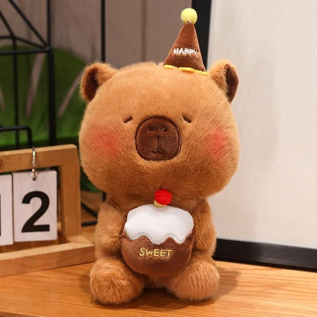 Yiran toy Bär/Capybara Plüschtier, 25cm, Braun - Bild 1