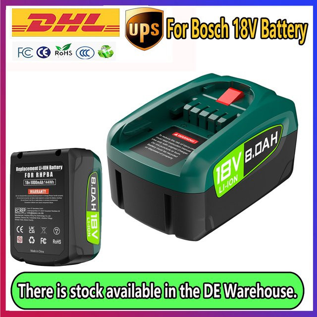 Bosch Ersatzbatterie 18 V für PBA 5,0 Ah / 8,0 Ah Haus und Garten Werkzeuge in Grün - Bild 1