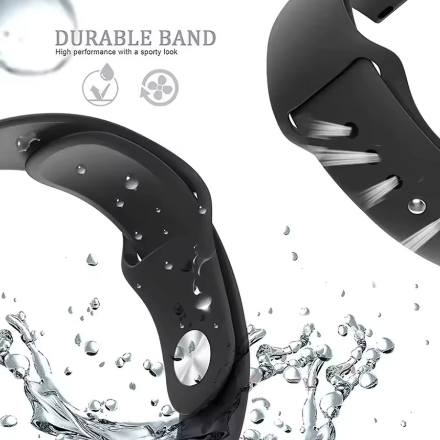 Amazfit Uhrenarmband Silikon, Schwarz, Unisex, 20mm 22mm - Bild 2