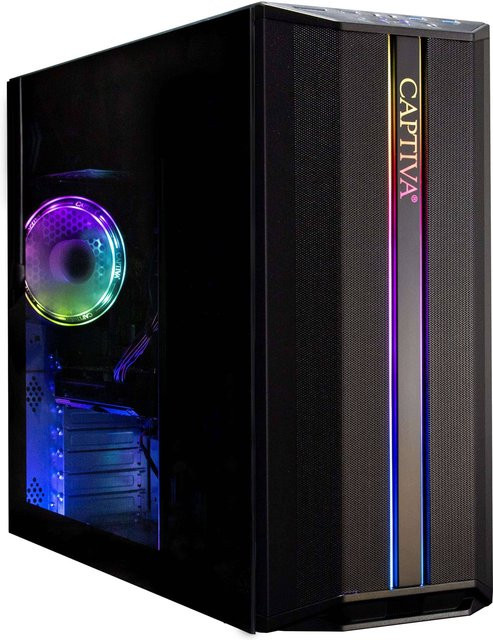Captiva PC Power Starter R76-210 Gaming-PC in Schwarz mit AMD Ryzen 5 5600G, 32 GB RAM, 1 TB SSD und Windows 11 Home 64-bit sowie Wi-Fi - Bild 1