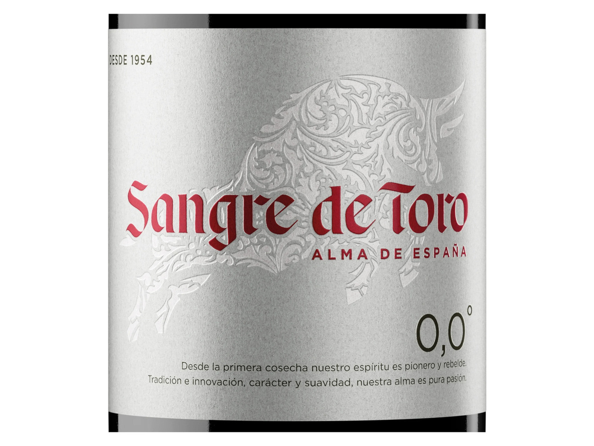 Sangre de Toro Alkoholfreier Wein Rotwein halbtrocken vegan 2023 0,75 l - Bild 2