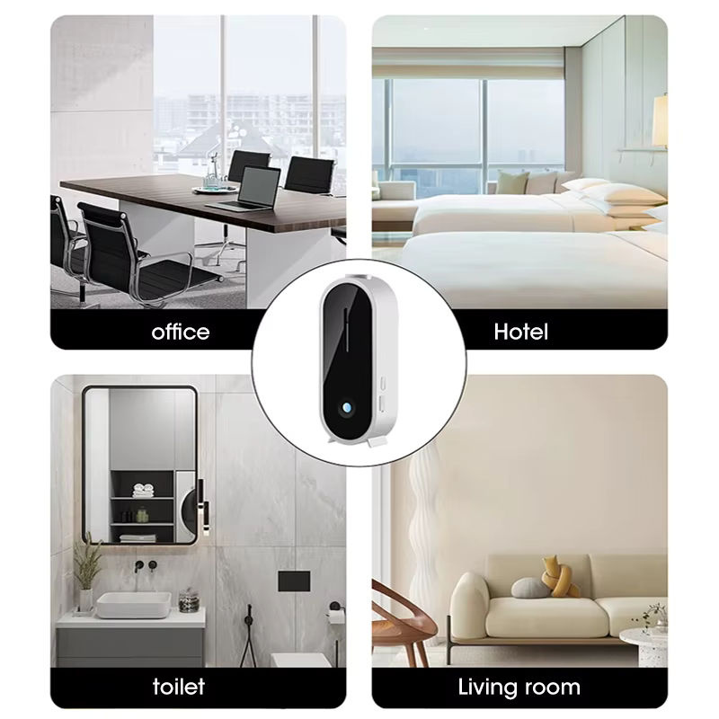 NOCCLILI Tragbarer Ultraschall Diffusor für Aromatherapie, USB Smart Luftreiniger und Lufterfrischer in Weiß - Bild 5