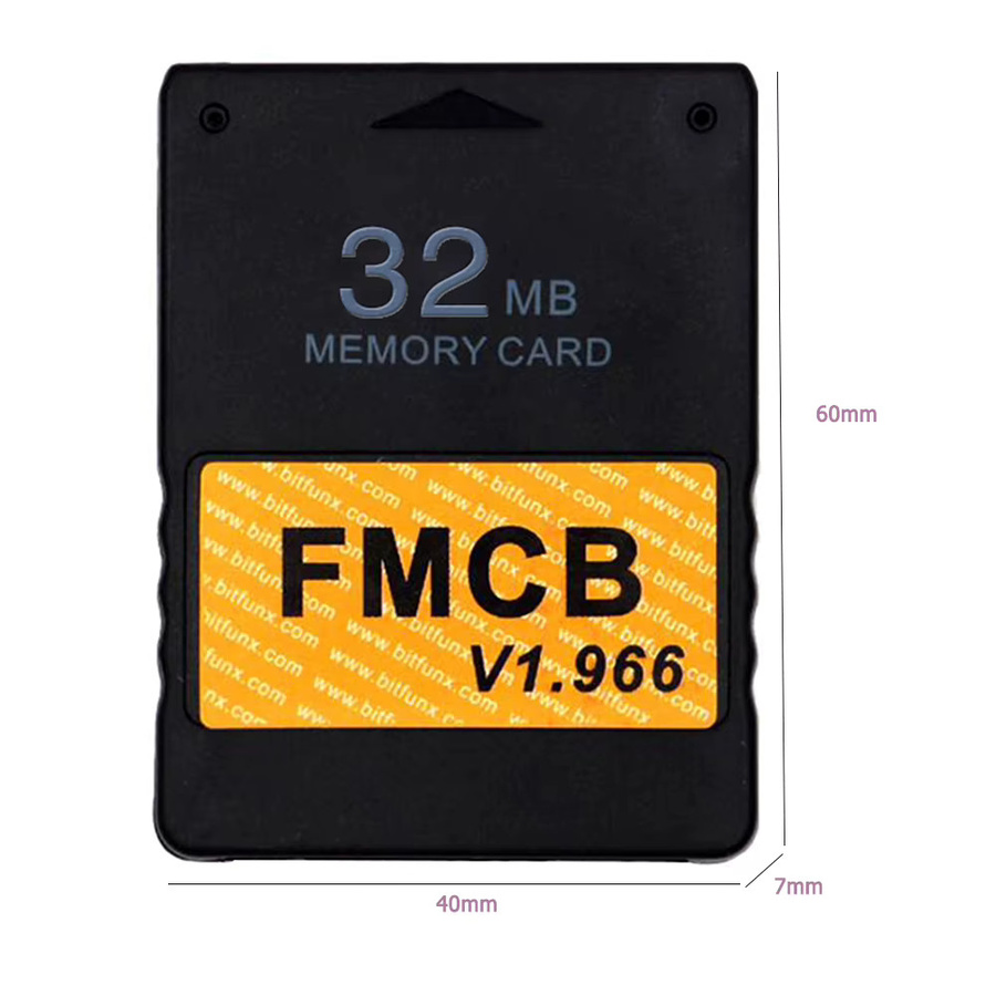 Sony PS2 Memory Card FMCB McBoot Game Data Stick für Playstation in Schwarz - Bild 3