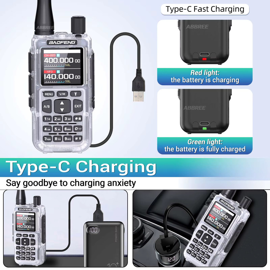 Baofeng MINI 5 Walkie-Talkie mit Bluetooth-App-Programmierung und 2200mAh Akku, UV-5R MINI Amateurfunkgerät mit großer Reichweite und Dual PTT - Bild 6