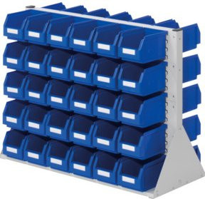 Kappes Systemeinheit RasterPlan Gr. 2 doppelseitig Mod. D24 in Grau und Blau aus Kunststoff, B/T/H: 100 x 76 x 43 cm - Bild 1