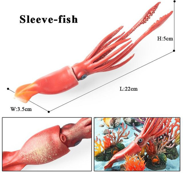 Oenux Marine Weichtiere Modell Simulation Tintenfisch Krake, Actionfigur, ab 3 Jahre - Bild 1
