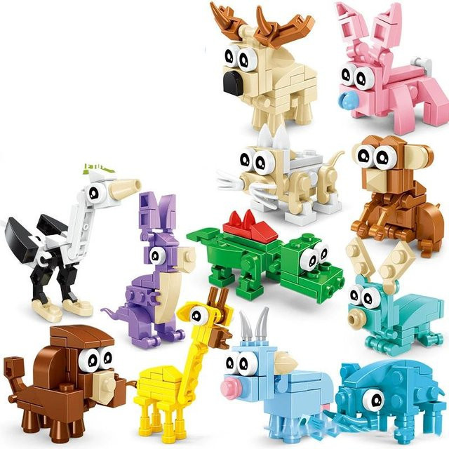 Yiran toy 1 Insekten Tiere Figuren Set, Mini Bausteine, ab 3 Jahre - Bild 1