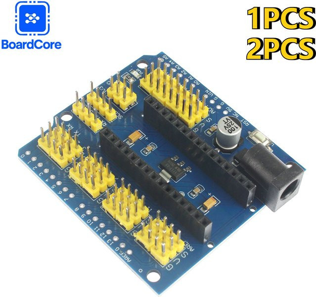 YTDMEN NANO V3.0 Erweiterungsplatine Adapter Prototyp Shield und UNO Mehrzweck-Erweiterungskarten für Arduino in Blau - Bild 1
