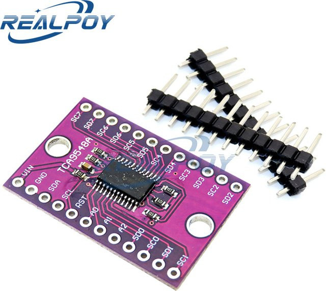 REALPOY TCA9548 TCA9548A 8-Wege-Mehrkanal-Erweiterungsplatine I2C IIC-Modul-Entwicklungsplatine in Lila - Bild 1