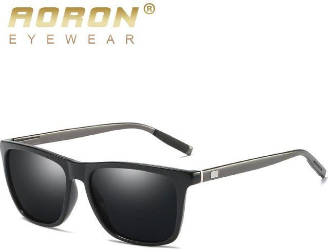 AORON Sonnenbrille, Vollrand, Square, polarisiert, Unisex, grey - Bild 1