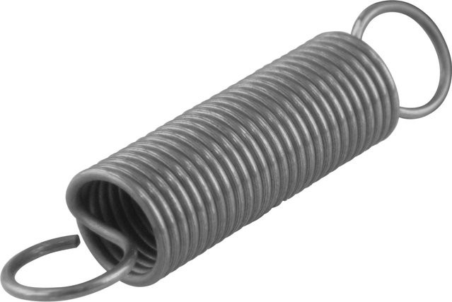 Suki Zugfeder aus Federstahl in Silber, B/H/D: 10 x 43 x 1 mm - Bild 1