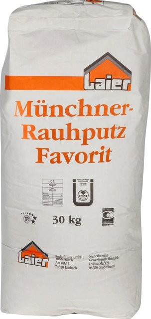 Laier Münchner Rauhputz Favorit Korn 3 mm in Weiß, 30 kg - Bild 1