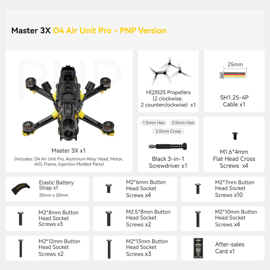 SpeedyBee Master 3X Modular O4 Pro PNP ELRS HD Digital VTX Freestyle Racing Drone DIY Kit - Bild 4