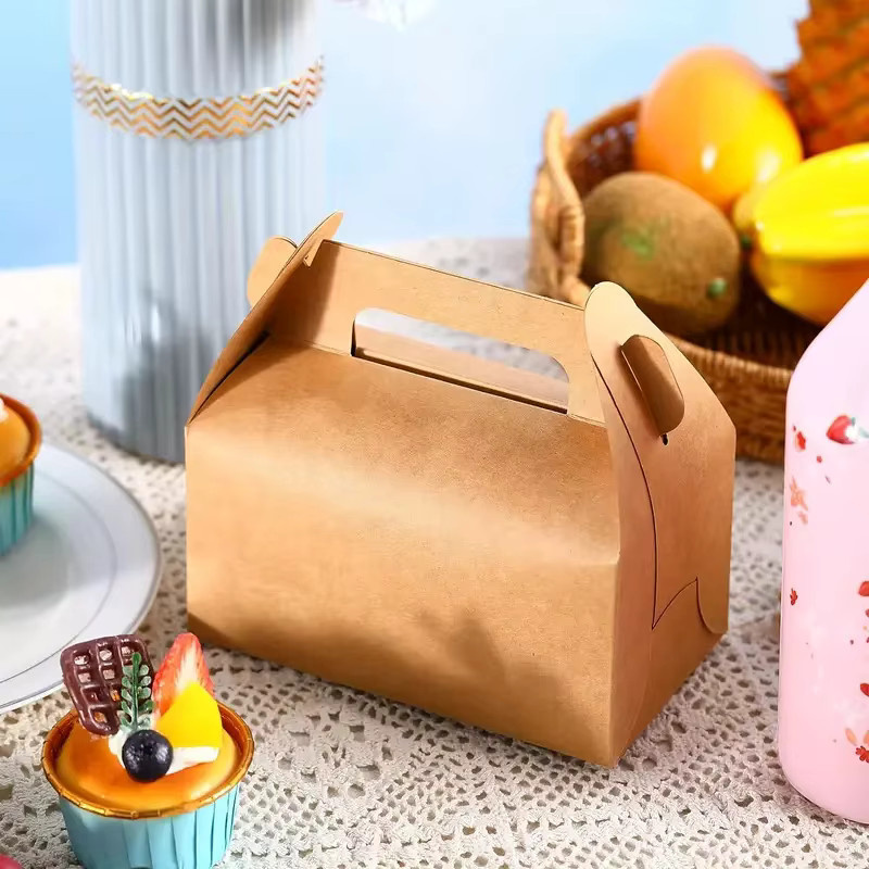 Set aus 10 oder 30 Pralinenschachteln aus Kraftpapier in Braun oder Weiß als DIY-Verpackungsbox für Party, Hochzeit oder Kuchen - Bild 3