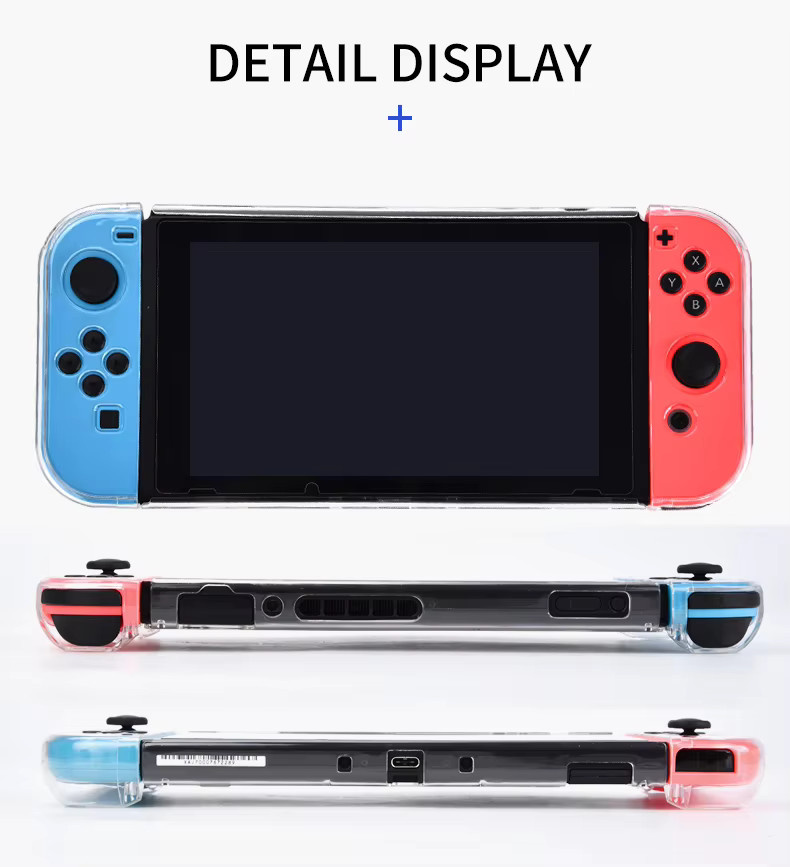 DATA FROG Transparente Hard Shell Schutzhülle kompatibel mit Nintendo Switch - Bild 2