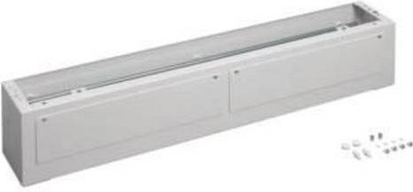 Hager Sockel FZ624EN für eHZ Zählerschränke aus Stahl in Weiß B: 20 cm, T: 105 cm, H: 16 cm - Bild 1