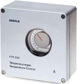 Eberle Controls Frostwächter FTR-E-3121 Regler für Dachrinnenbeheizung in Silber, Wandmontage - Bild 1