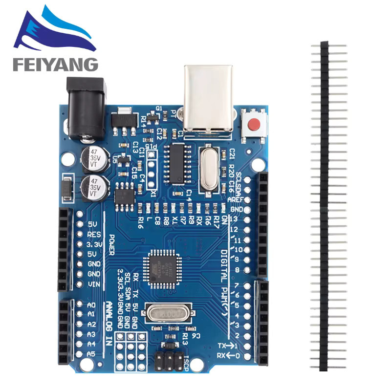SAMIORE ROBOT UNO R3 Entwicklungsboard ATmega328P mit CH340G und gerader Stiftleiste inklusive Kabel - Bild 2