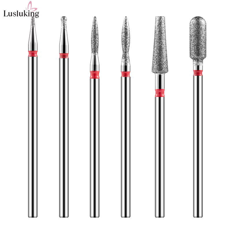 LUSLUKING Diamant Nagel Bohrer Set, 6 Stück, Elektrische Fräser für Maniküre - Bild 3