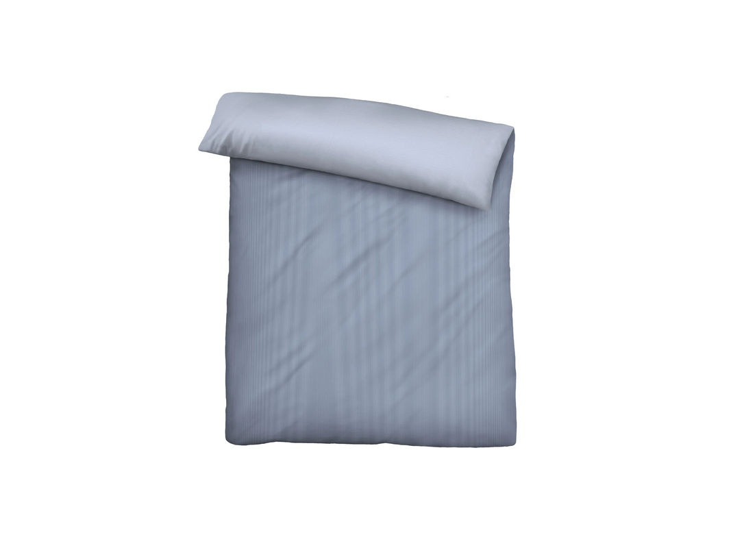 BIBERNA Mako-Satin Bettwäsche mit Streifen in Blau, B/H: 135 x 200 cm und 80 x 80 cm - Bild 2