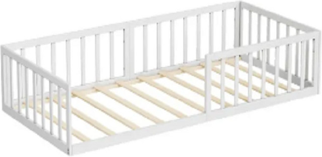 Vitalispa Bodenbett Minno aus Metall in Weiß B/T/H: 90 x 200 cm - Bild 1