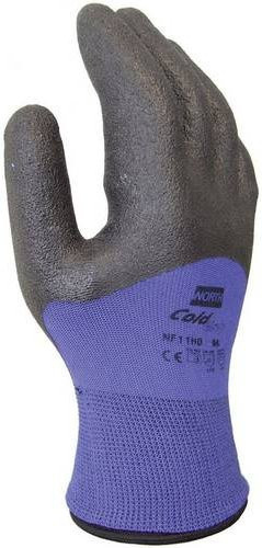 North NF11HD-11 Cold Grip Nylon Arbeitshandschuh in Schwarz, Blau und Lila, Größe: XXL, 1 Paar - Bild 1