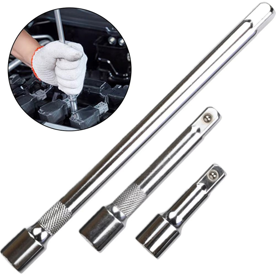 Steckschlüssel-Verlängerungsstange 1/2 Zoll in Silber, verfügbare Längen: 75 mm, 125 mm oder 250 mm - Bild 3