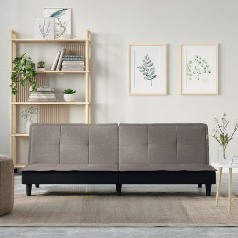 Modernes Schlafsofa von Vidaxl in Taupe Meliert aus Stoff - Bild 1