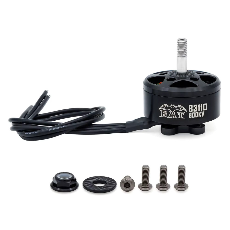 Surpass Hobby Bat B3110 Bürstenloser Motor, 4-teiliges Set, Metall, Schwarz - Bild 3