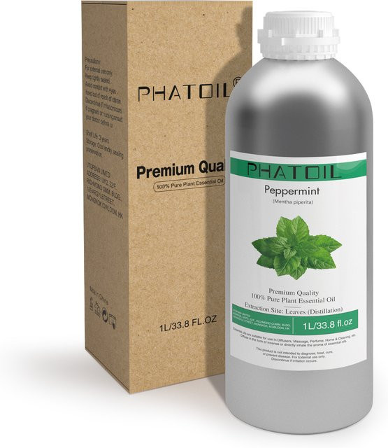PHATOIL Ätherisches Öl, Pfefferminze, Sandelholz, Bergamotte, 1000 ml - Bild 1