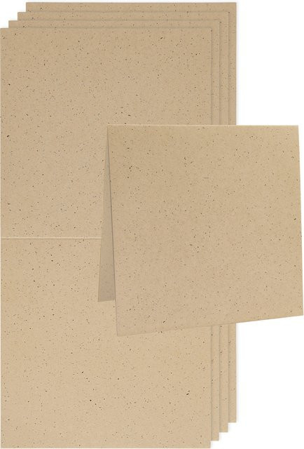 Rico Design Paper Poetry Renew Karten Quadratisch Cappuccino - Bild 1
