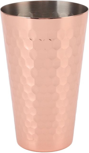CosyHome Moscow Mule Becher aus 304 Edelstahl mit Kupferbeschichtung und gehämmertem Design in Beige - Bild 1