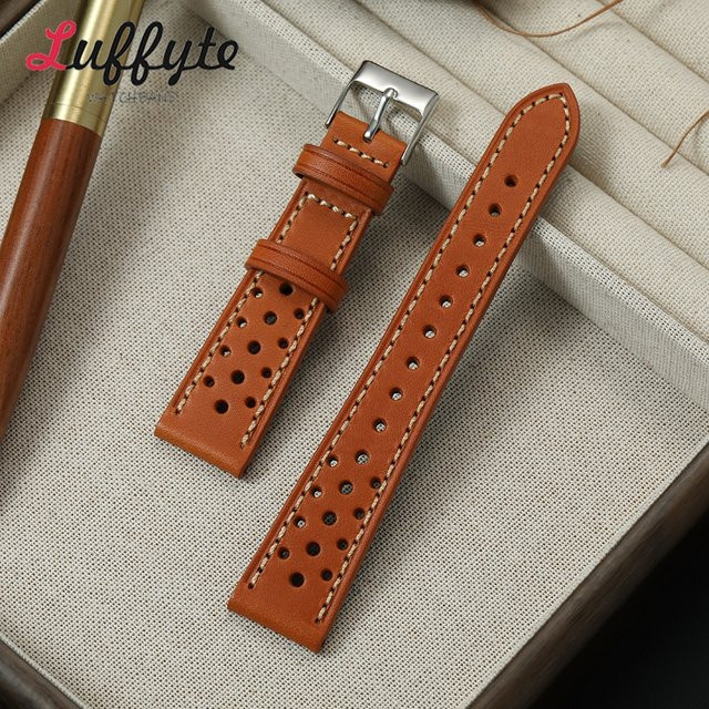 Luffyte Uhrenarmband Leder, Vintage, Unisex - Bild 1