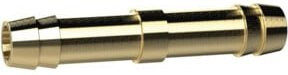 Riegler Doppelschlauchtülle aus Messing in Gold für Schlauch LW 12 mm, Länge: 55 mm - Bild 1