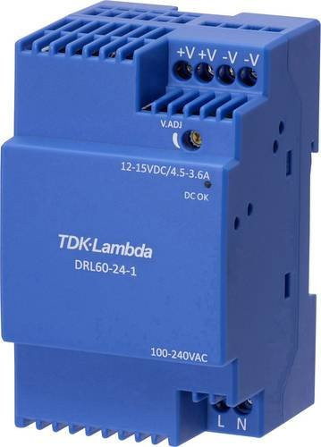 TDK-Lambda DRL60-12-1 Hutschienen-Netzteil 12V 4.5A 54W in Blau - Bild 1