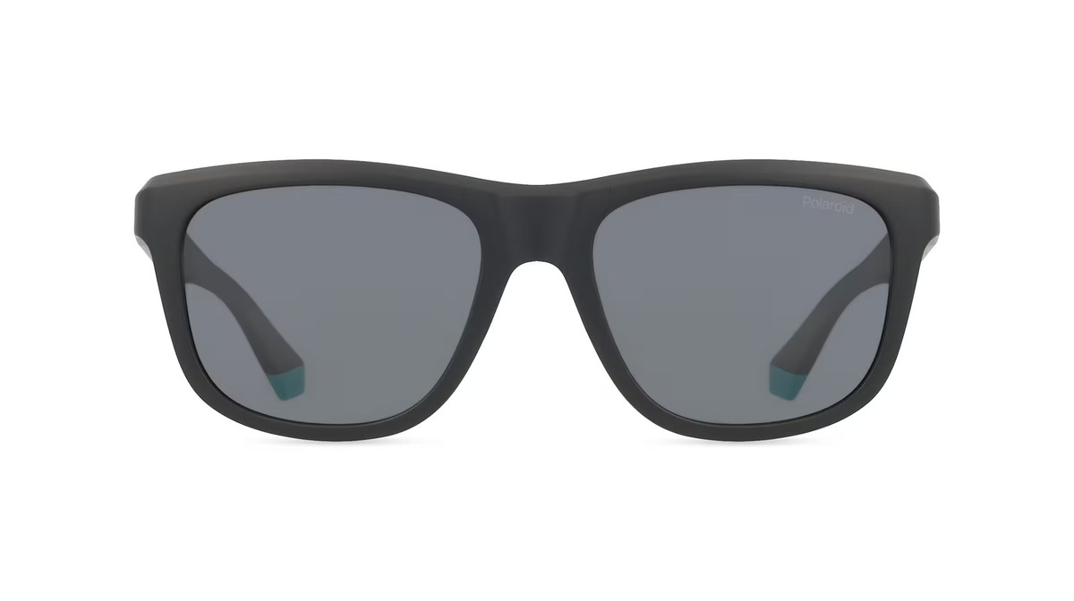 Polaroid PLD 2163/S Sonnenbrille, Vollrand, Eckig, Kunststoff, Unisex, Schwarz, Grau - Bild 1