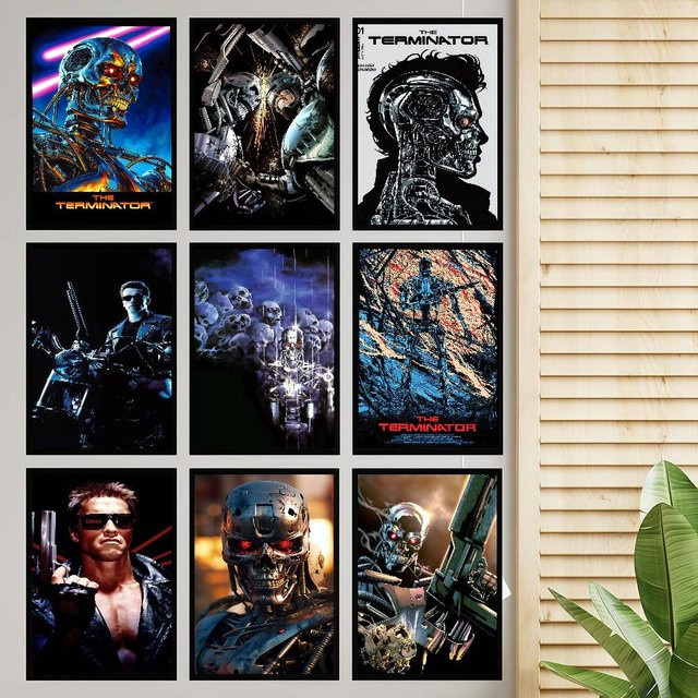 Terminator Klassisches Vintage Poster aus Papier in Mehrfarben für dein Zuhause, Bar oder Café - Bild 1