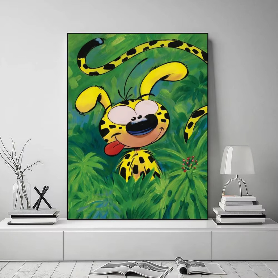 Potdemiel Marsupilami Poster-Aufkleber Motiv Tiere Mehrfarbig Rechteckig - Bild 5