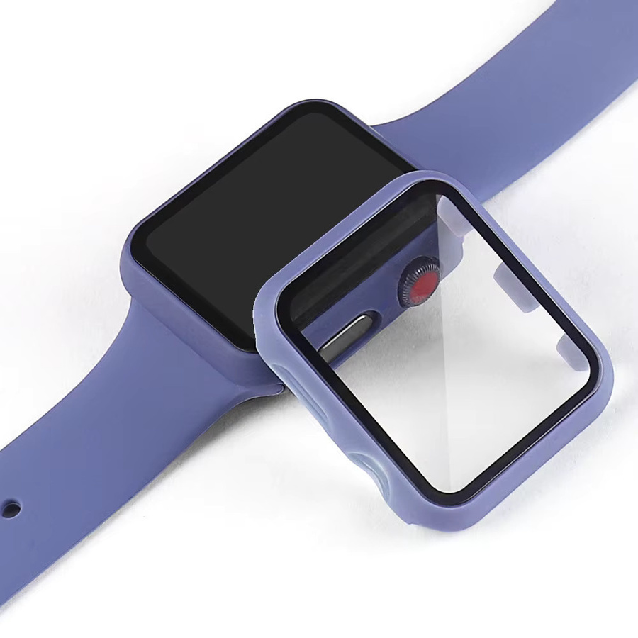 Apple Uhrenzubehör Displayschutzhülle, Gehärtetes Glas, Schwarz, Transparent - Bild 4
