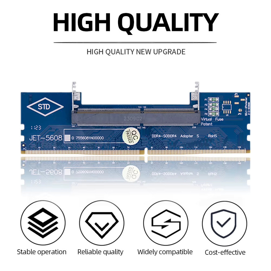 ATUOTIN Laptop-zu-Desktop-RAM-Adapter DDR3 DDR4 SO-DIMM zu PC DIMM Konverter für dein Speicher-Upgrade - Bild 4