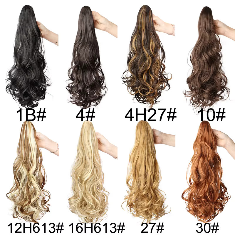 WIGSIN Haarverlängerungen, synthetisch, mehrfarbig, lockig, Damen - Bild 2