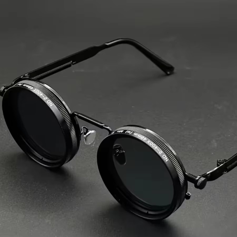 Hindfield Runde Modebrille, Vollrand, Metall - Bild 4