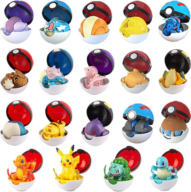 Pokémon Pokeball, Action Figur, Pikachu Mewtwo Gyarados, Bunt / Mehrfarbig - Bild 1